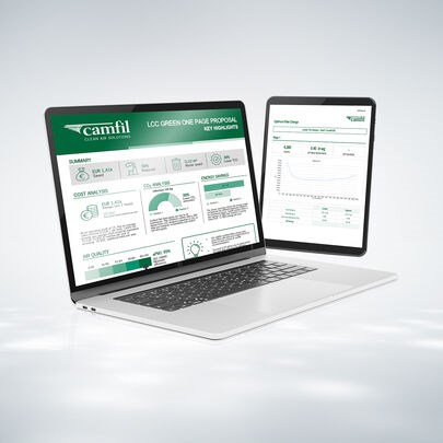 Lebenszyklusanalyse Software von Camfil 